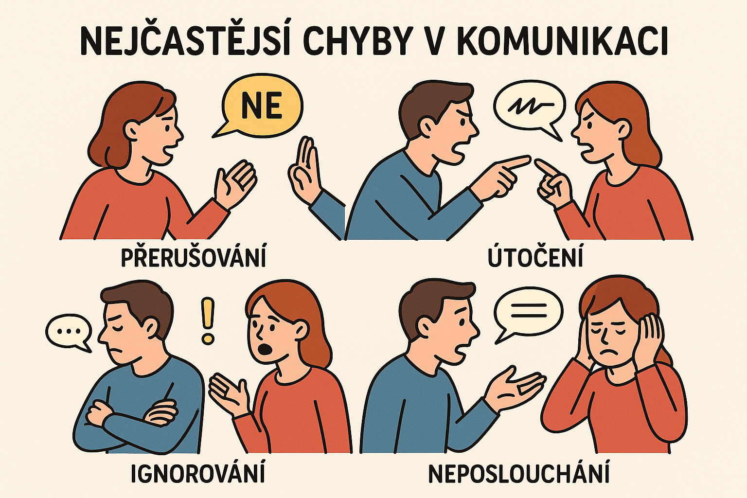 Nejčastější chyby v komunikaci